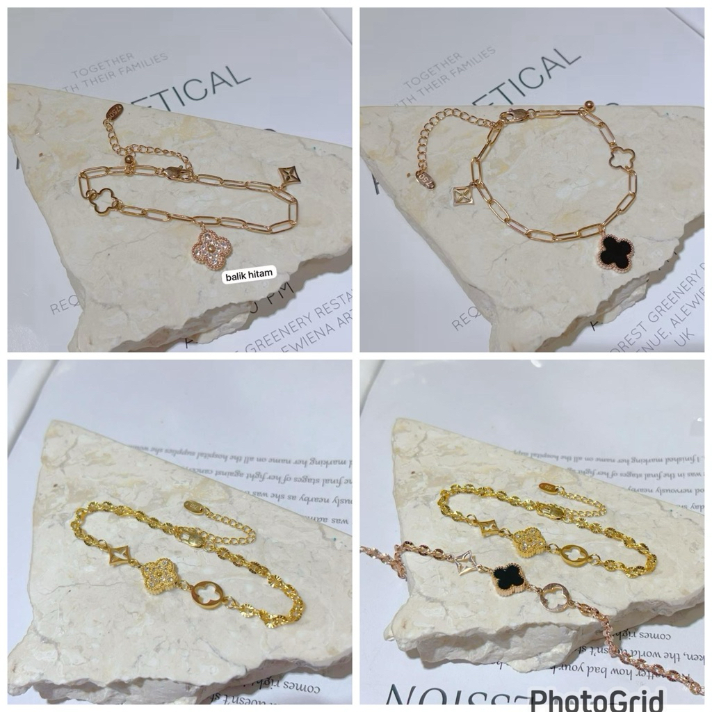 Gelang clv mata hitam titanium super premium