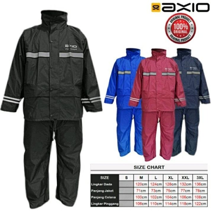 BOSS JAS HUJAN AXIO ORIGINAL FULL WARNA SERIES/Jas Hujan/Mantel Hujan/Jas Waterproof/Mantel pria wan