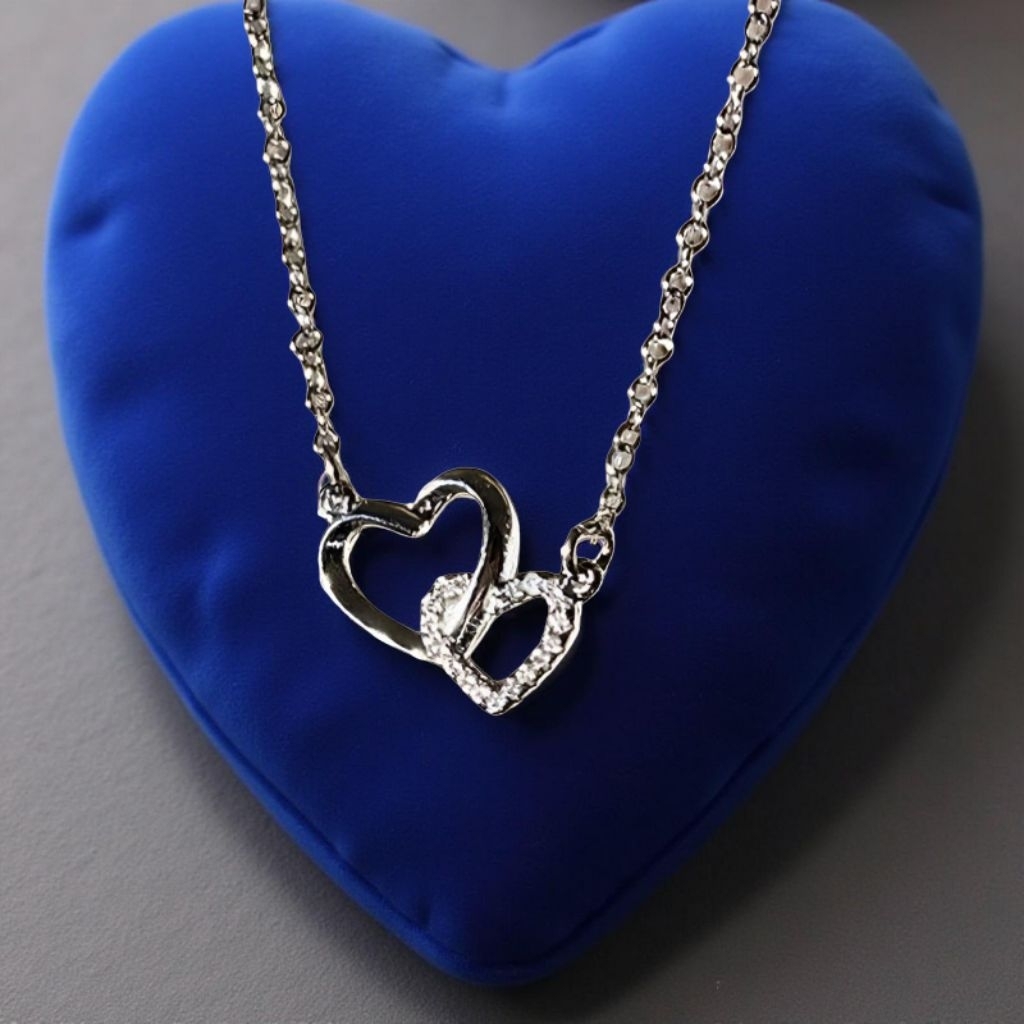 Kalung Titanium gold & silver Stainless Steel anti luntur dan anti karat -fashion korea cantik liont