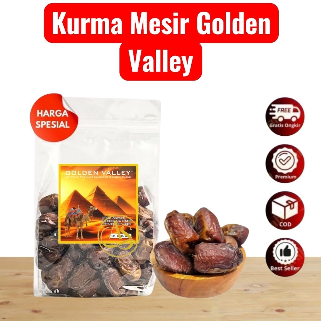 Kurma Madu Mesir Golden Valley Jombo 500gram Premium Kurma Madu Mesir Golden Valley Jombo