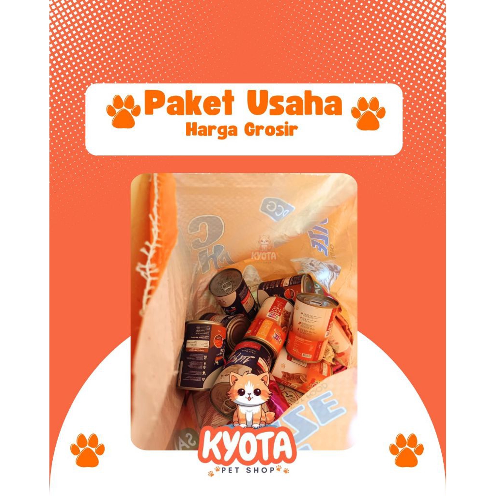 Paket Usaha Makanan Kucing Harga Grosir 1 Karung Mix