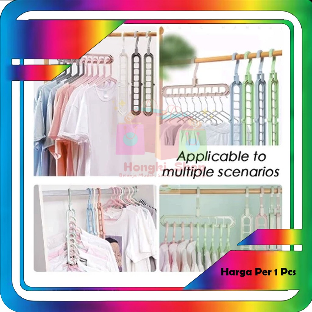 7s Magic Folding Hanger Gantungan Baju Instan Jemuran Baju / Magic Folding Hanger Gantungan Baju Ins