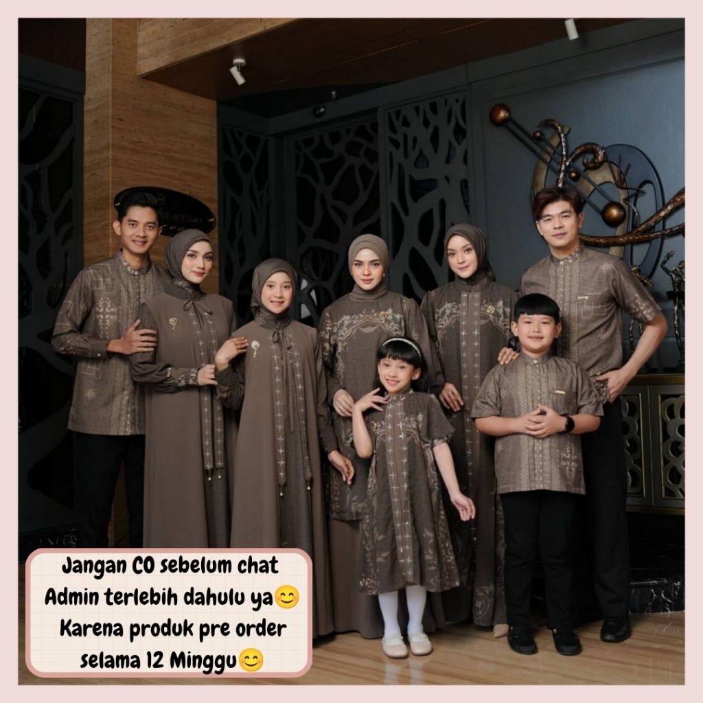 Le Claire sarimbit lebaran 2026 by Nararya OPEN PRE ORDER (READY FEBRUARI 2026) Family set couple ke