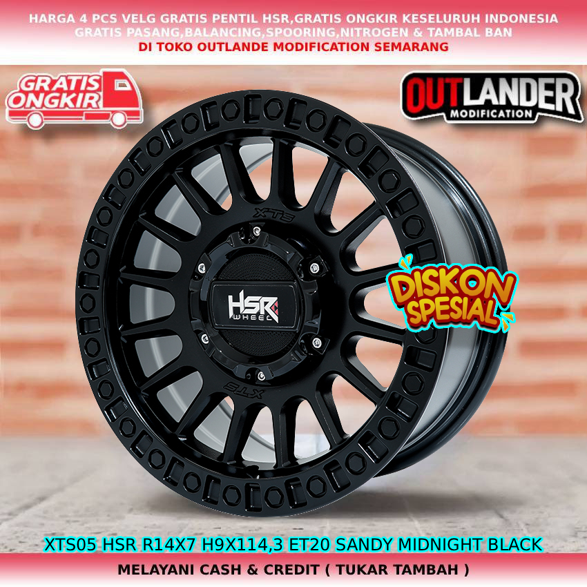 Velg kuat untuk muatan untuk mobil Luxio| L300| carry| Grandmax dll velg hsr xts05 R14