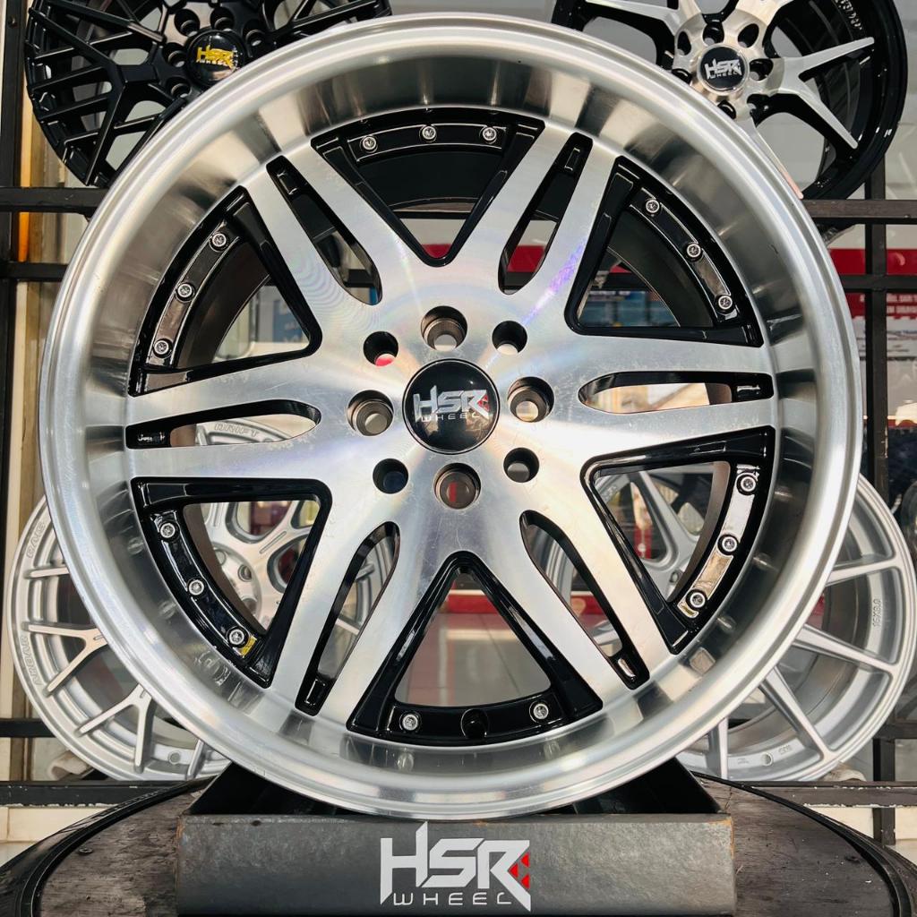 Velg Mobil R17 -- Velg HSR OKAYAMA Ring 17 Lebar Belang 7,5/8,5 H8x100-14,3 Cocok Buat Mobil CONFERO