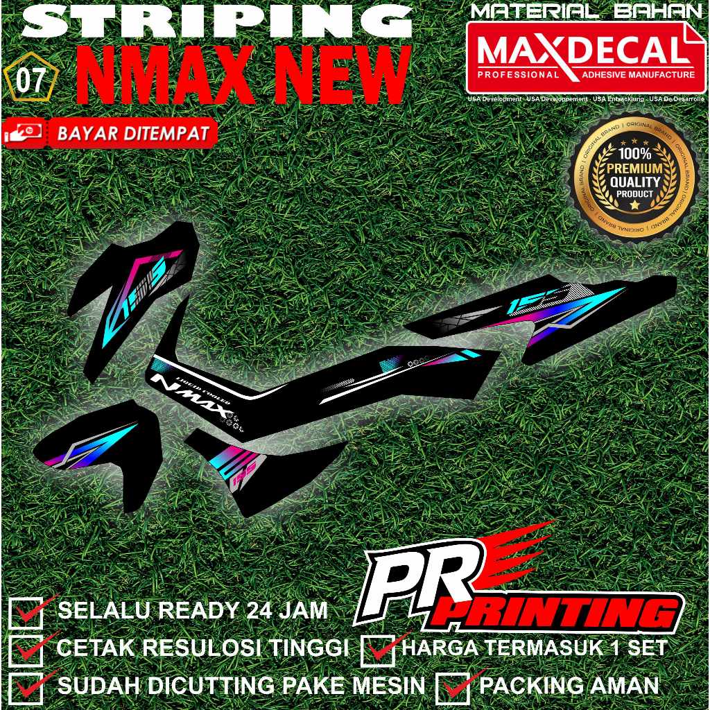 Striping NMAX NEW Variasi Striping NMAX NEW TRANSPARAN maxdecal #07