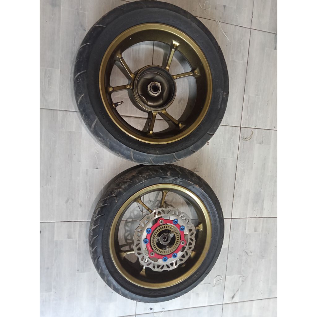 velg depan belakang aerox old 155 original