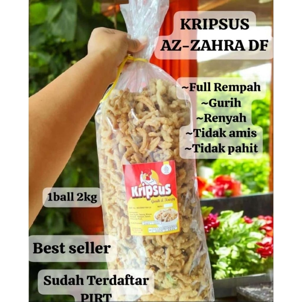 Kripik usus merk kripsus 1kg