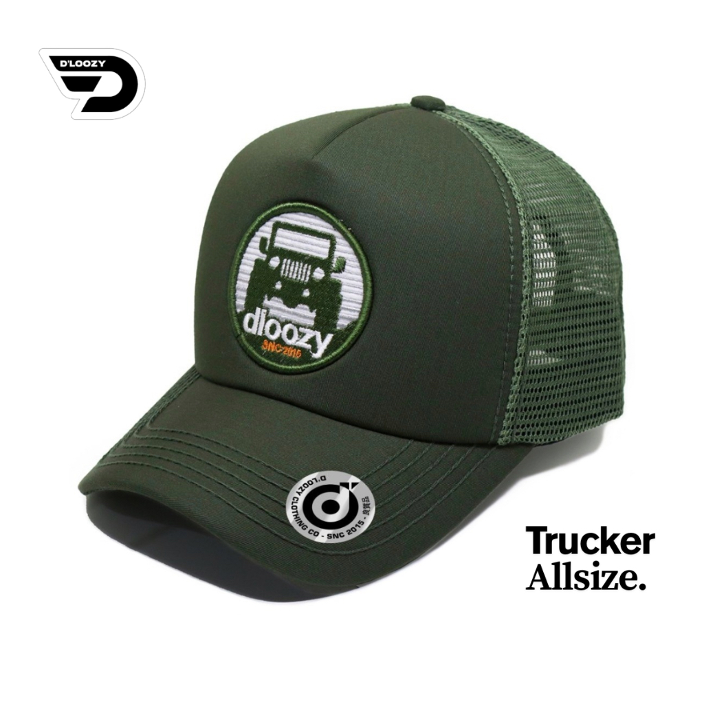 Topi Pria Dewasa DLOOZY Distro Original Hijau Army DLZTR-AAA