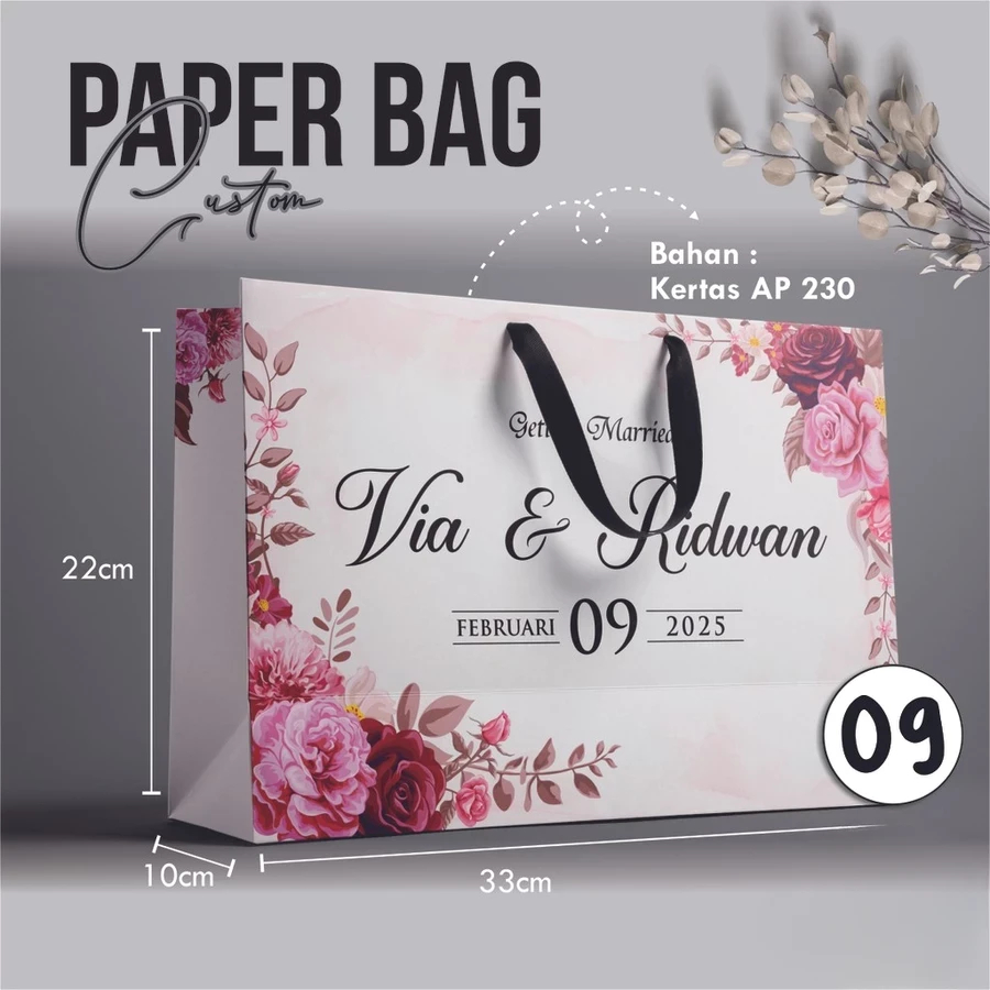 PAPERBAG BRIDESMAID AESTHETIC - PAPERBAG WEDDING - PAPERBAG KADO - TAS KERTAS -TAS BRIDESMAID