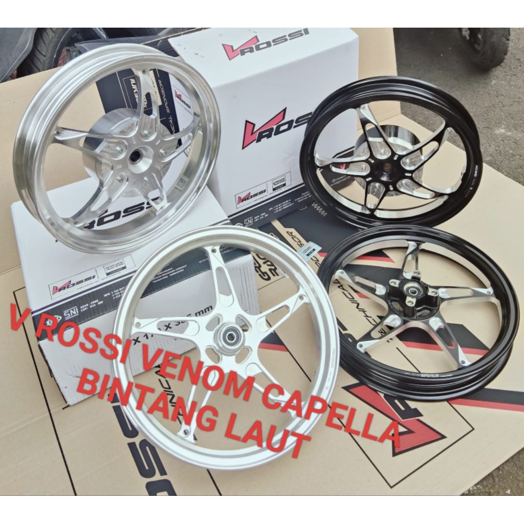 VELG/PELAK RACING V ROSSI BINTANG LAUT VENOM CAPELLA PNP BEAT SCOOPY GENIO VARIO 125/150 BEAT FI SCO