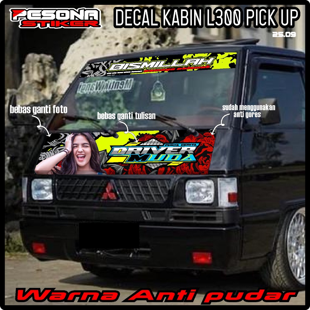 SATU SET KABIN DEPAN MOBIL L300+ KACA DEPAN BISMILLAH BEBAS REQUEST PS 08