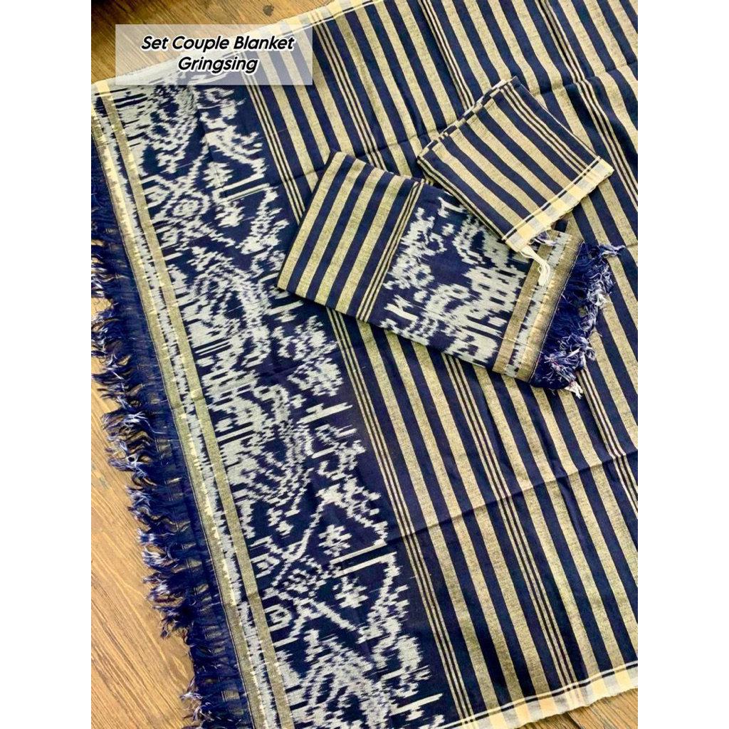 COUPLE BLANKET KAMEN COUPLE BALI SET SAPUT BALI PRIA dan WANITA