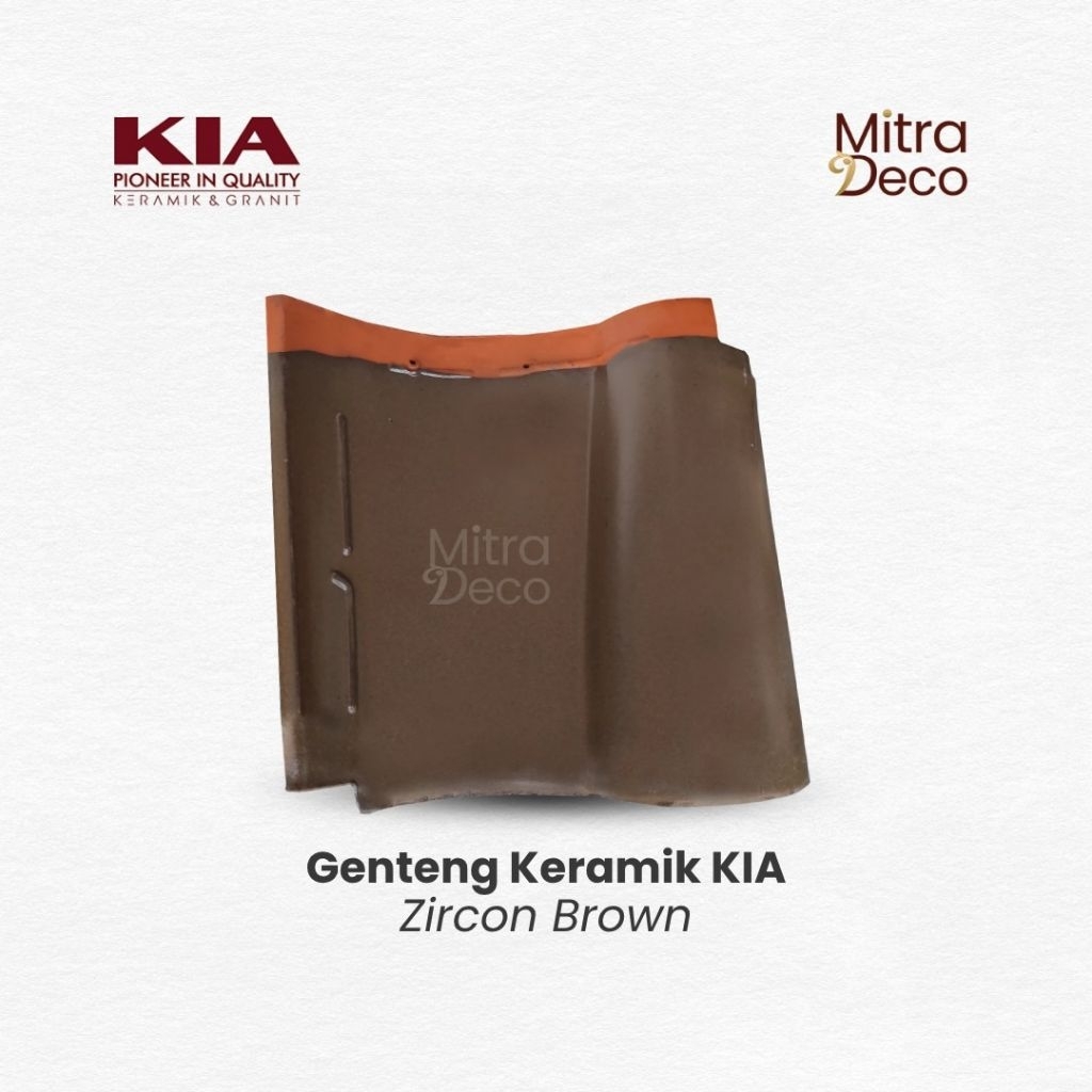 KIA Genteng Keramik ZIRCON BROWN KW1
