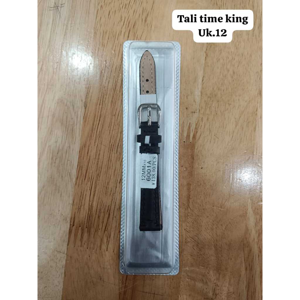 Tali Kulit Jam Tangan / Strap Kulit Jam Tangan Time King Ukuran 12mm