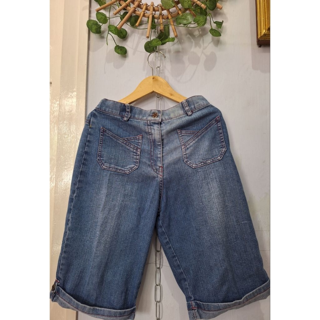 celana jeans anak laki laki nevada / celana denim pendek anak unisex size 10 - 12 th