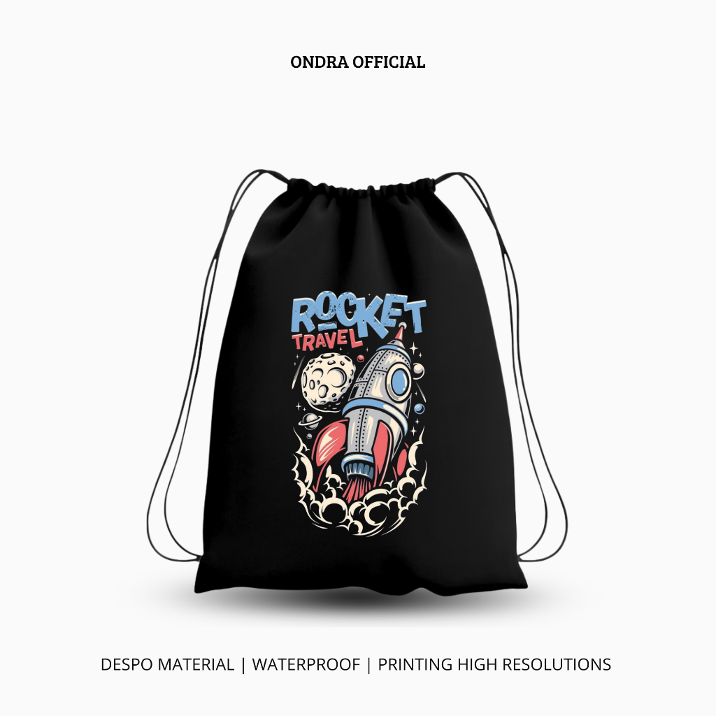 Tas Serut Waterproof Pria Wanita Anti Air || Tas Serut Olahraga Anti Air Unisex Waterproof