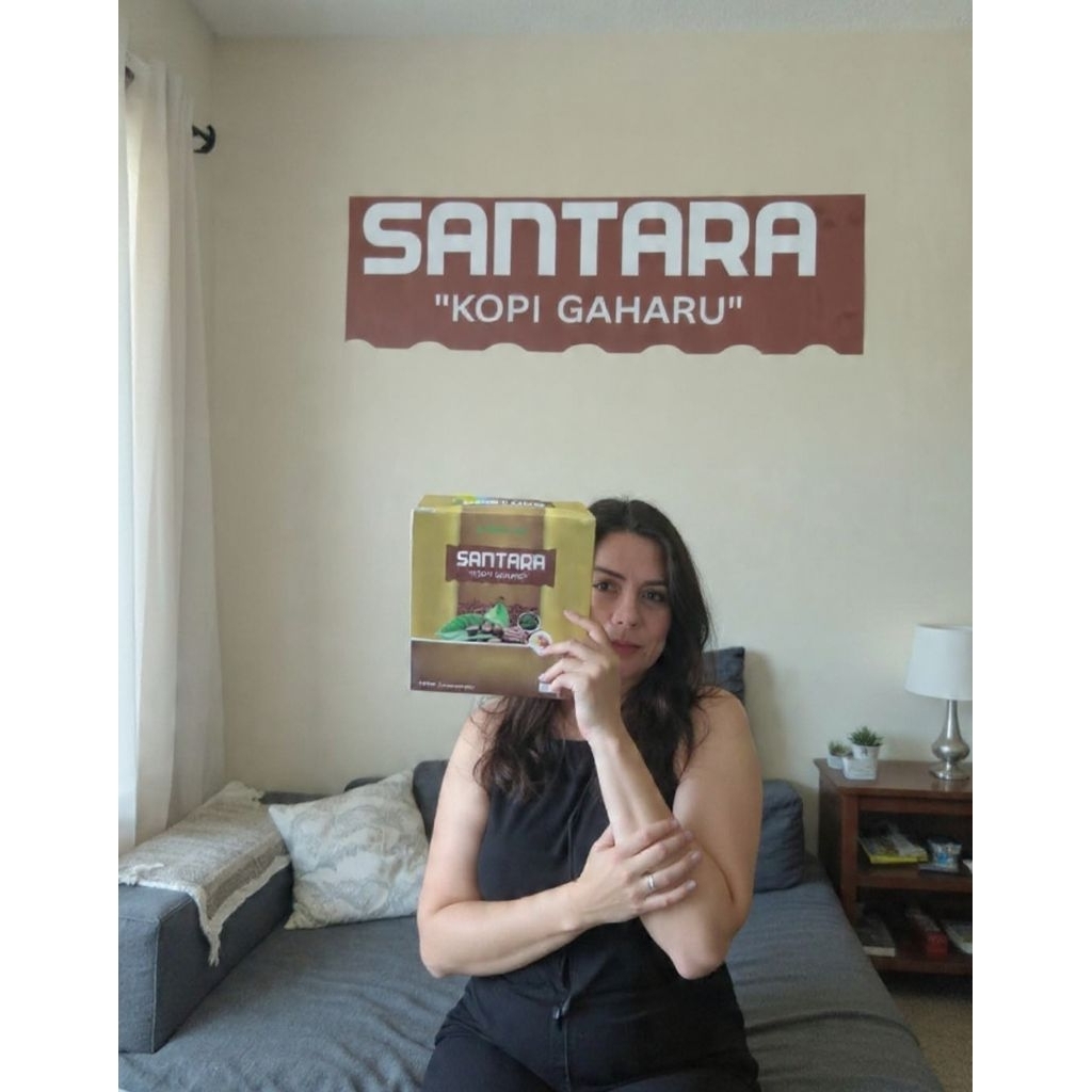 KOPI SANTARA -  Kopi Gaharu, Kopi Stamina Kuat Tahan Lama, Aman untuk Pria Wanita, isi 1 box 5 sache