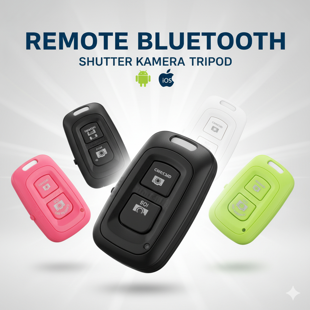 Remote Bluetooth Remote Shutter Kamera Android ios Tripod Bluetooth / Remot Bluetooth Hp