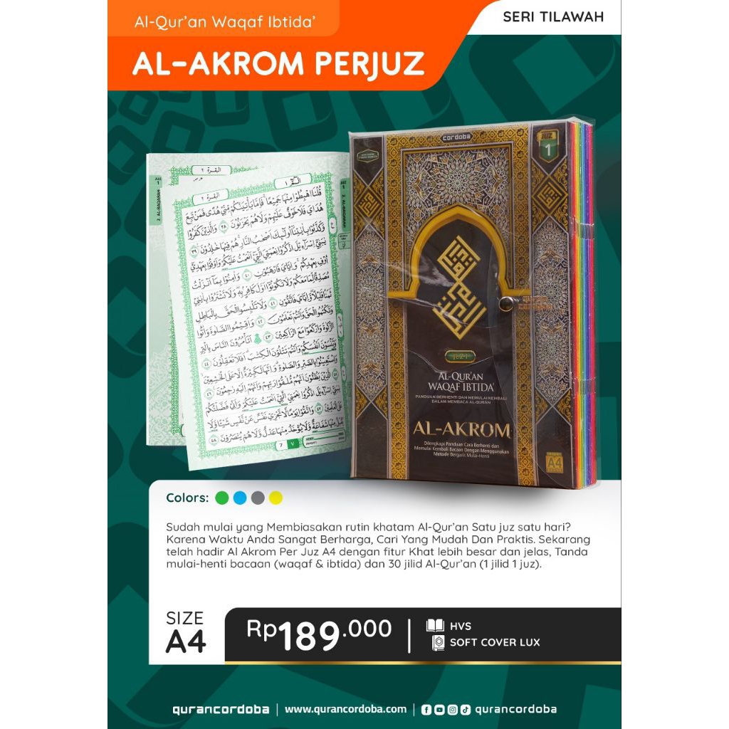 Al Qur'an Hapalan Al akrom Per Juz