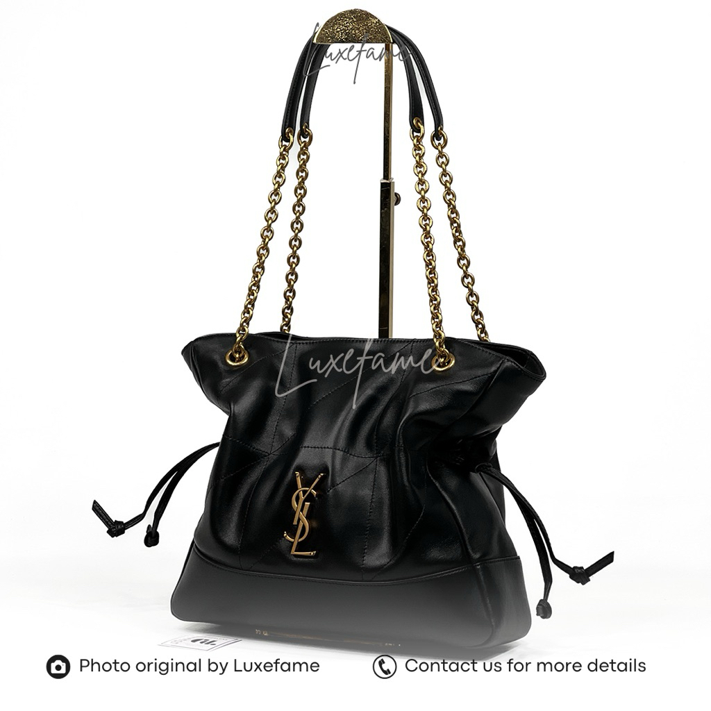 Jamie Shopping Small Bag Lambskin Black GHW