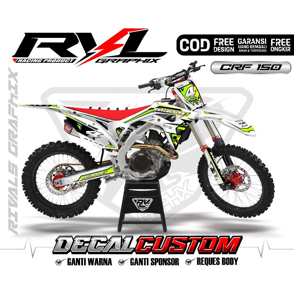 DECAL STIKER BODY CRF  FULLBODY CUSTOM
