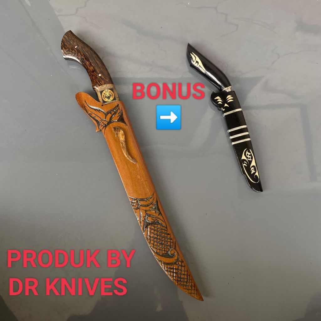 Pisau Sembelih Zambia DR KNIVES Bonus Pisau Kecil Pisau Multifungsi DR KNIVES
