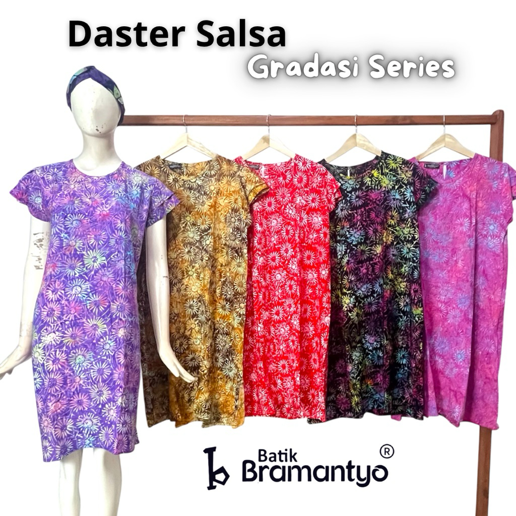 DASTER SALSA 1 GRADASI WARNA BATIK CAP
