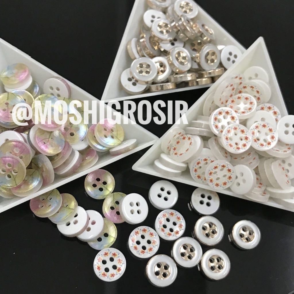 1LUSIN - KANCING BAJU/KANCING VARIASI/KANCING PLASTIK/KANCING HIAS