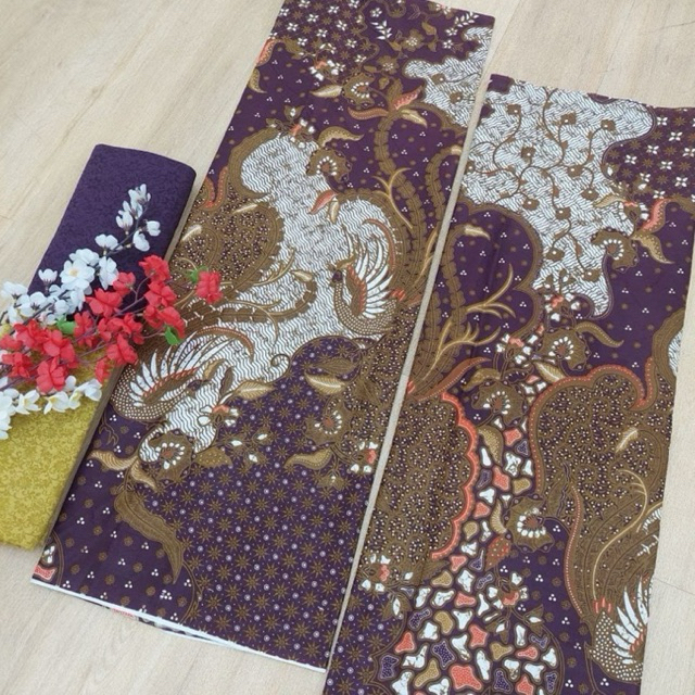 KAIN BATIK PRINT KATUN MOTIF TRUNTUM MERAK | KAIN BATIK METERAN | KAIN BATIK MODERN | KAIN BATIK ASL