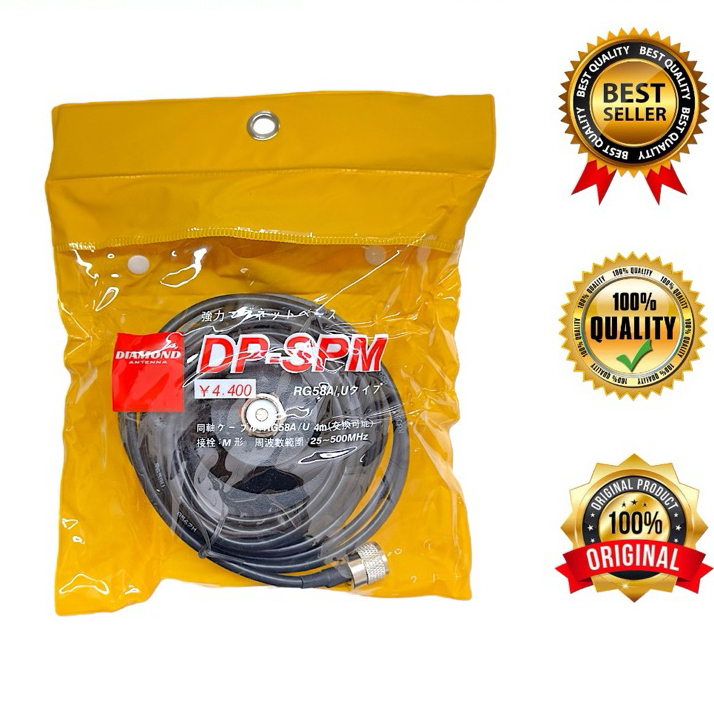 Bracket Magnet Antena Mobil DP-SPM Diamond 3M Kabel Breket Braket DPSPM RG58 Antenna Radio Compatibl