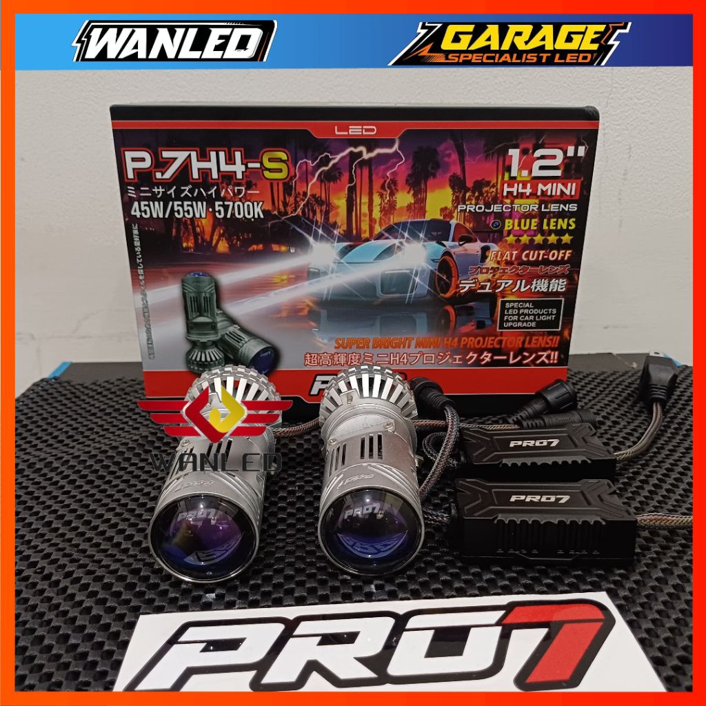 PRO7 P.7H4-S SUPER BRIGHT MINI H4 PROJECTOR LENS OCP