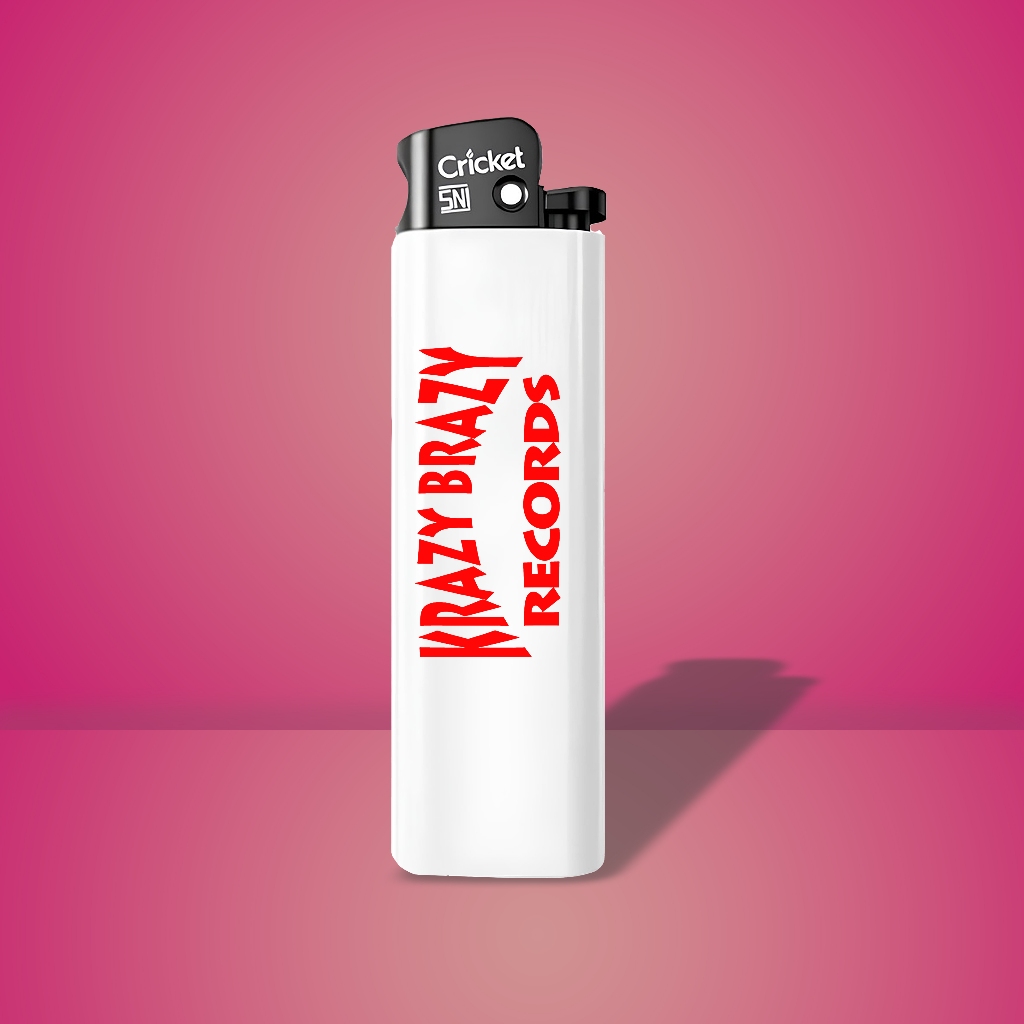 CRICKET - KOREK API KRAZY BRAZY LOGO / CRICKET PUTIH / KOREK API KRAZY BRAZY K3BI