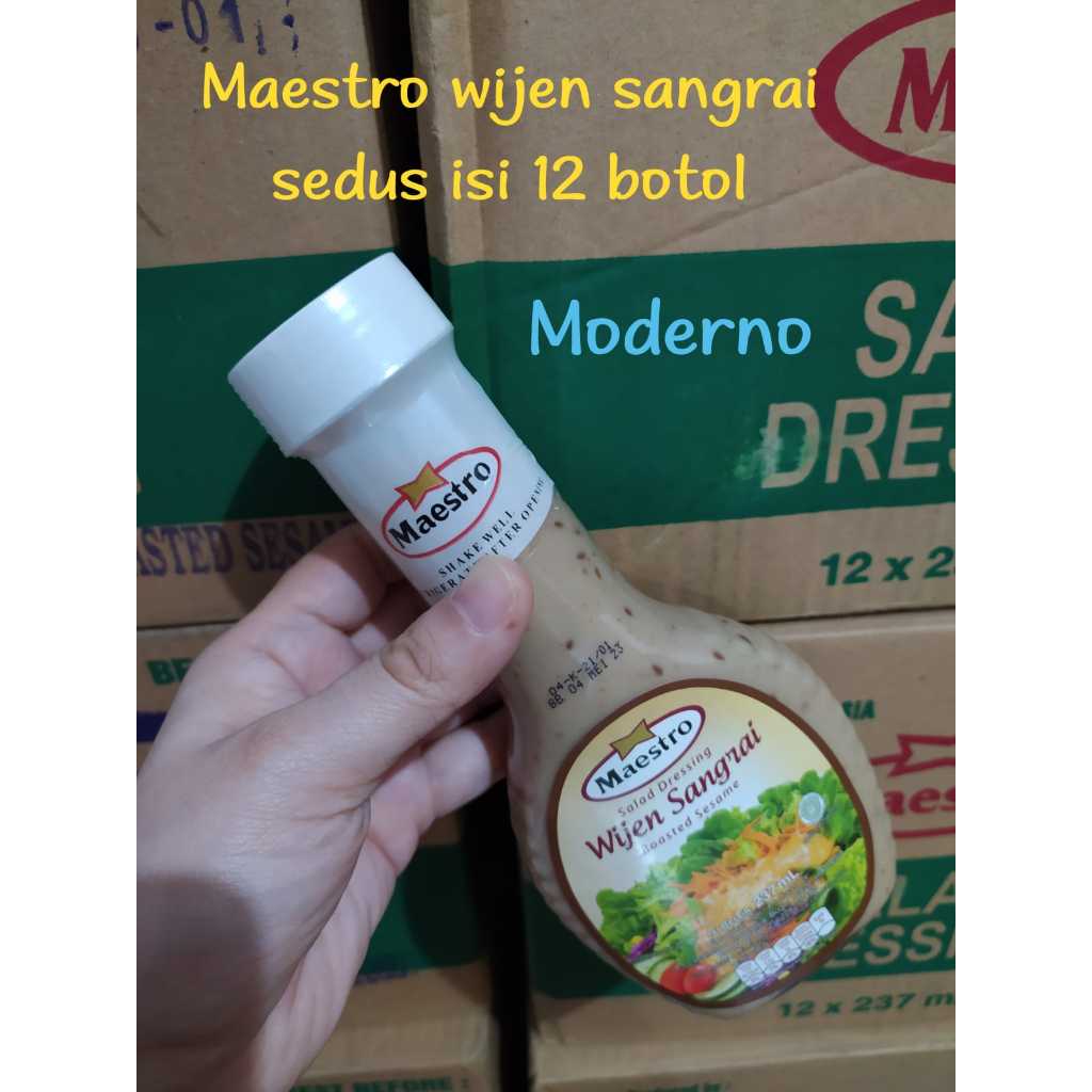 Maestro Wijen Sangrai 237gr / Saus Wijen Sangrai maestro 237gr perkarton isi 12