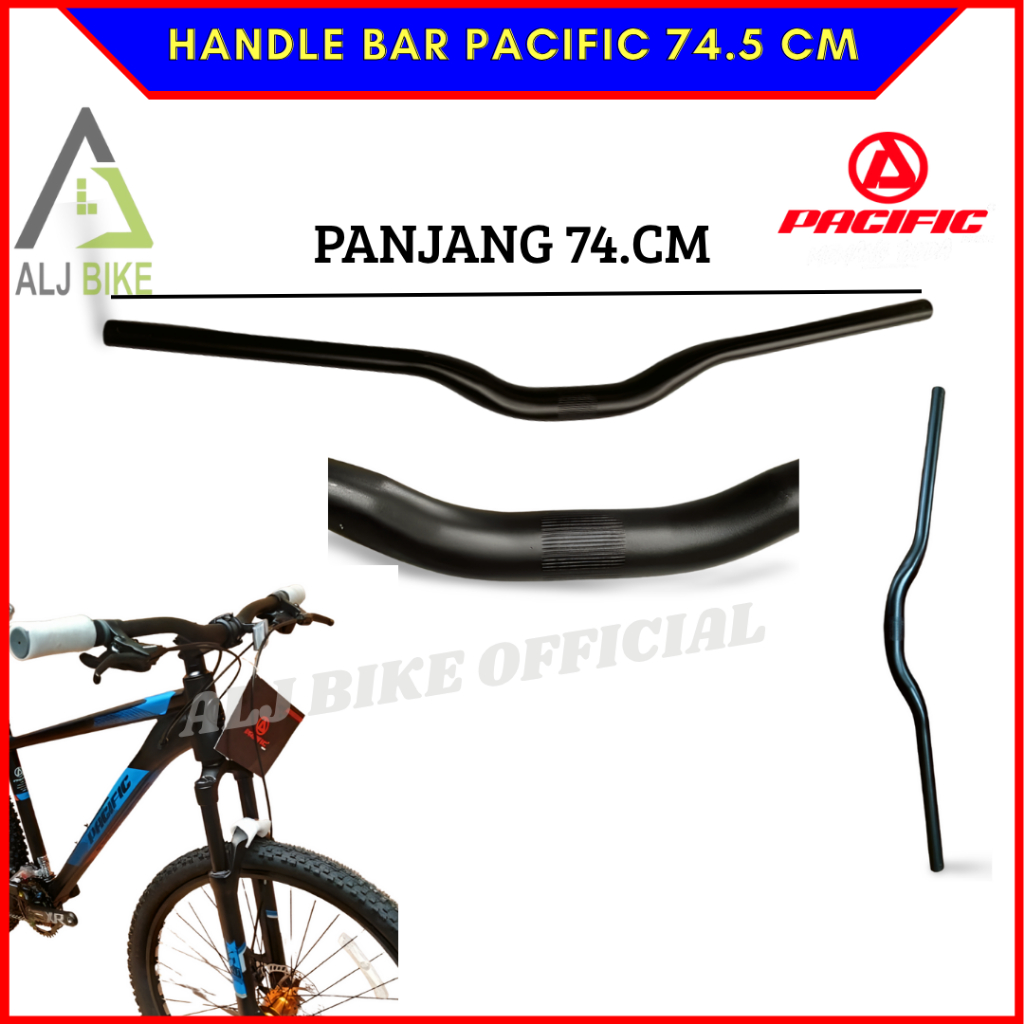 PACIFIC Handlebar Sepeda Mtb Gunung Stang Lebar Panjang 74 cm