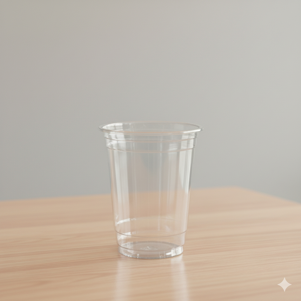 GELAS PLASTIK PET 16 oz 12.5 Gram TEBAL / CUP PET 16oz TEBAL (Tanpa Tutup)