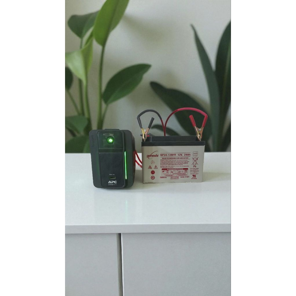UPS MODIFIKASI AKI EXTERNAL APC 700VA/360WAT