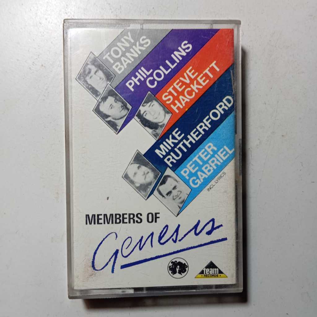 Kaset Member of Genesis (Tony Banks,Phil Collins,Mike Rutherford,Peter Gabriel) Rilisan Team Record