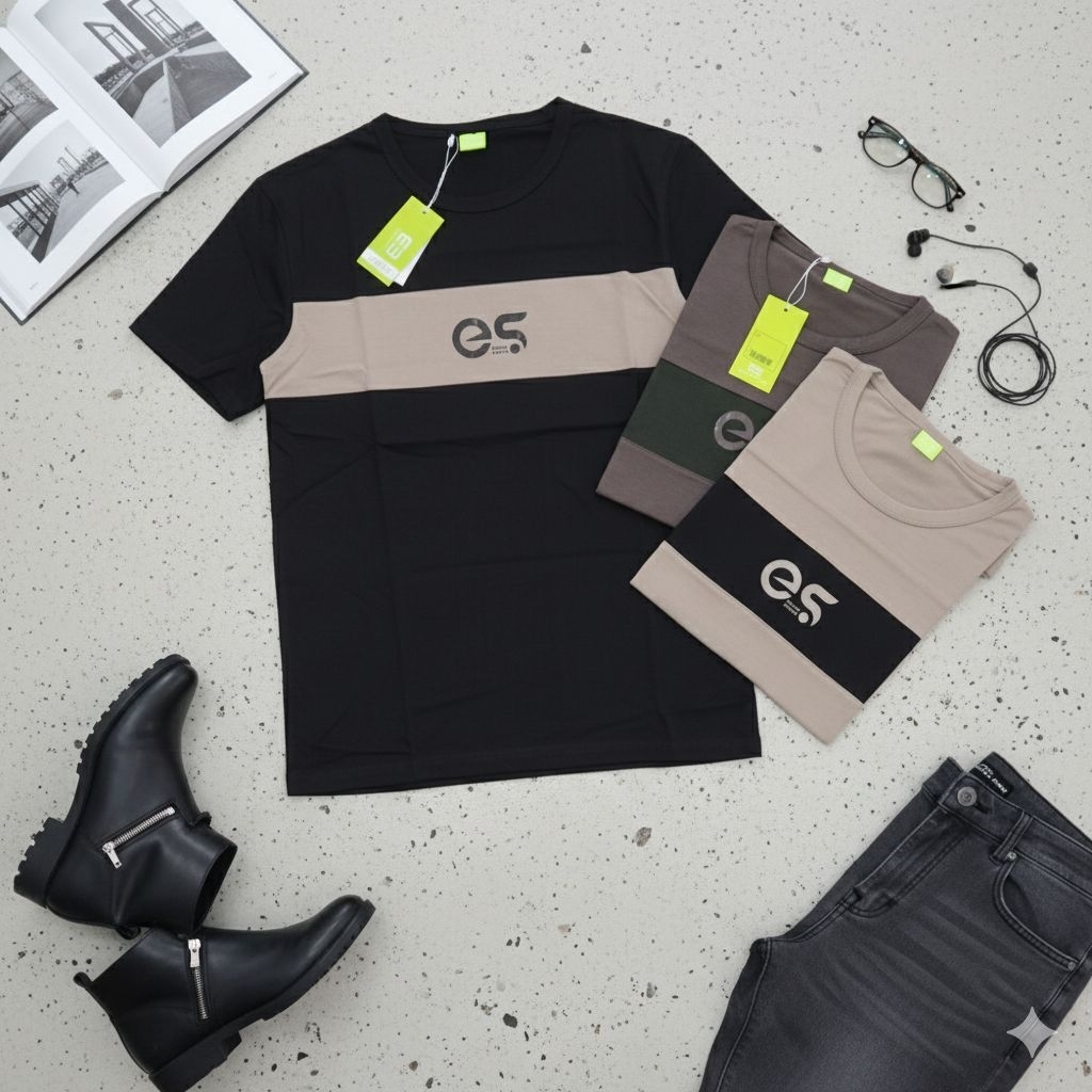 KAOS OBLONG Erkape bahan Katun Kombat 24s