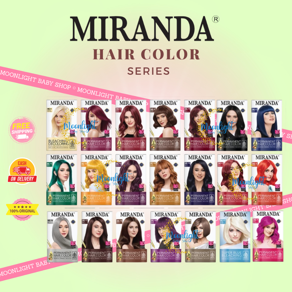 Miranda Premium Hair Color 30ml | Pewarna Rambut / Cat Rambut Permanent