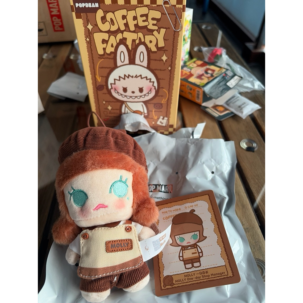 SECRET MOLLY POP MART COFFE FACTORY MOLLY POP MART ORIGINAL [SECRET] POP BEAN COFFEE FACTORY SERIES 