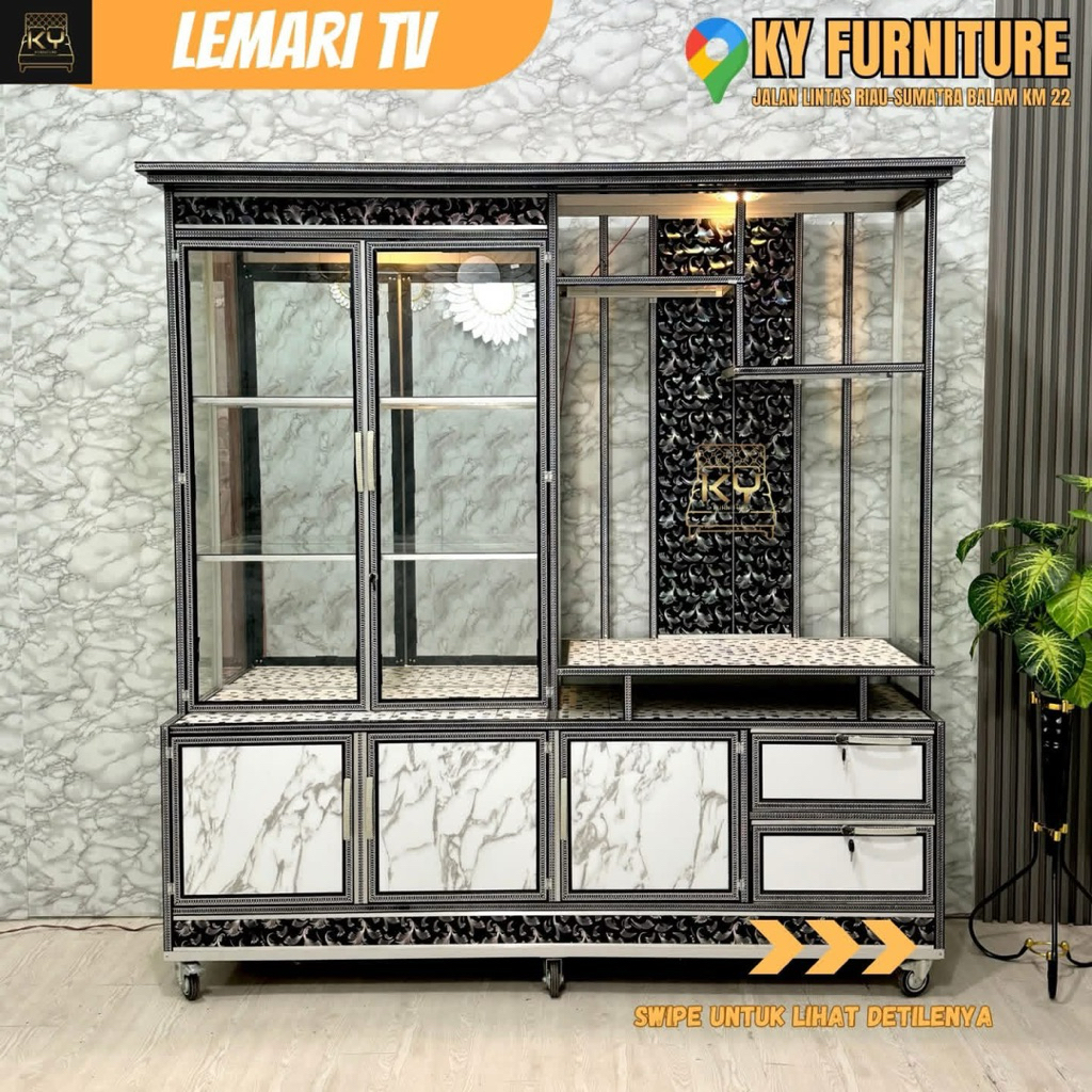 Lemari hias/Lemari TV Jumbo Uk 180 cm