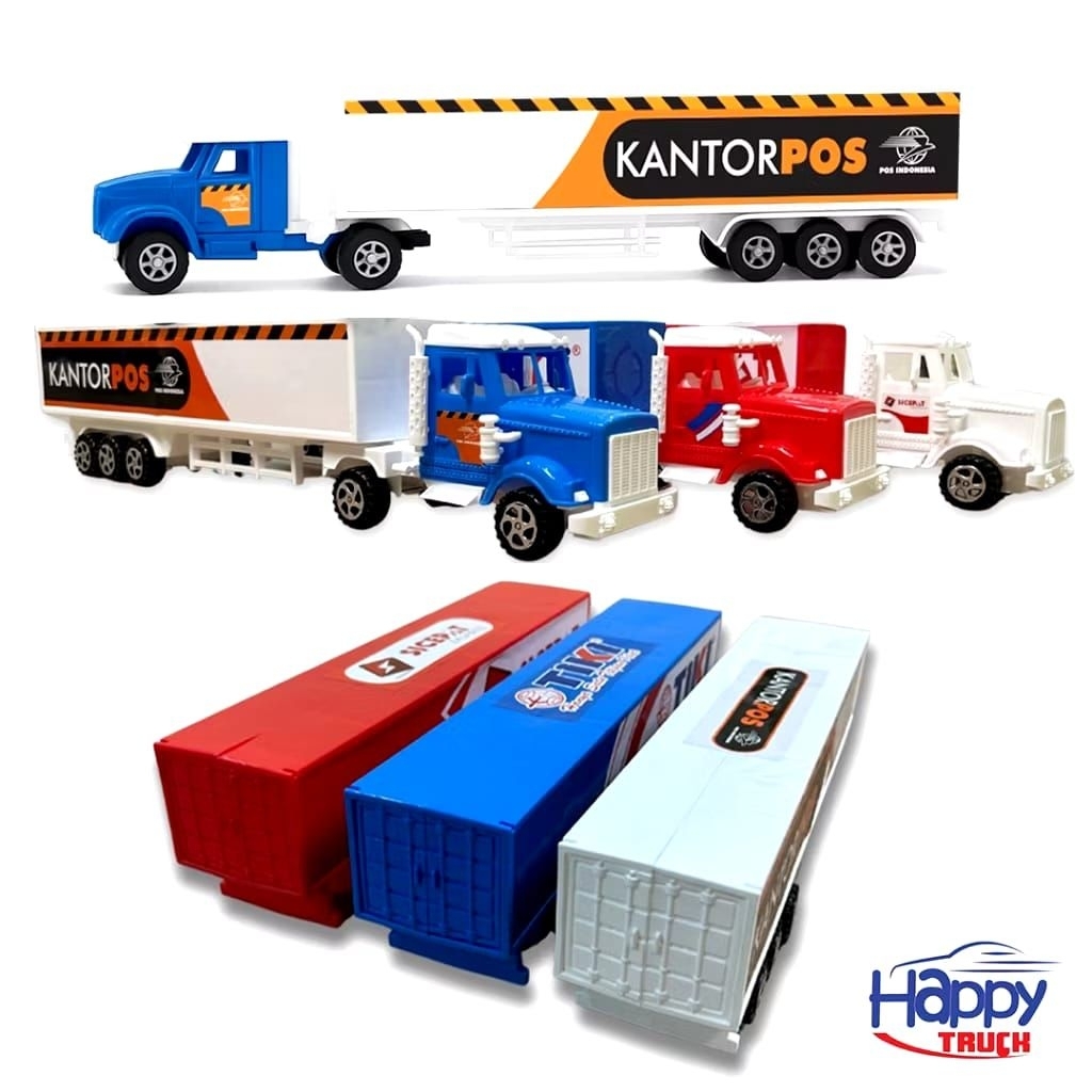 Mainan Truck Anak Happy Truk Tangki Kontainer Zero Kontainer Mainan Truck Container Box Miniatur