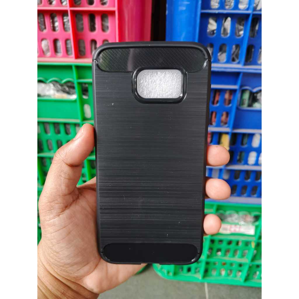 SILIKON SAMSUNG S7 EDGE G935FD SOFTCASE SAMSUNG S7EDGE G935F CASE G935 FULL HITAM