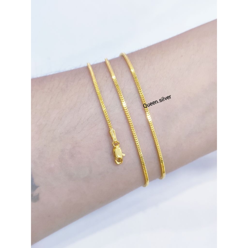 KALUNG MILANO PERAK ASLI 925 LAPIS EMAS