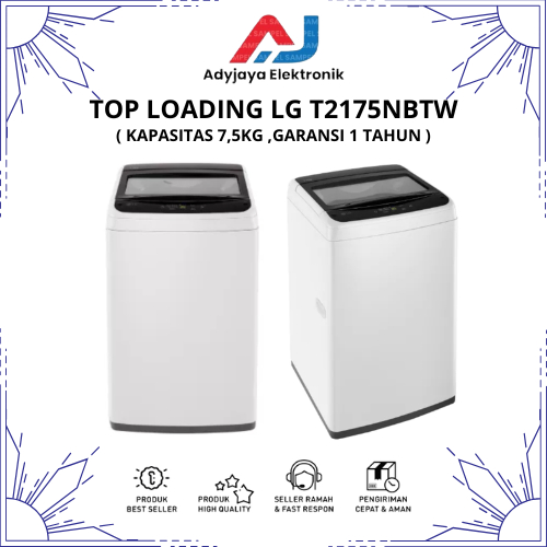 MESIN CUCI 1 TABUNG LG T2175NBTW (7,5KG)