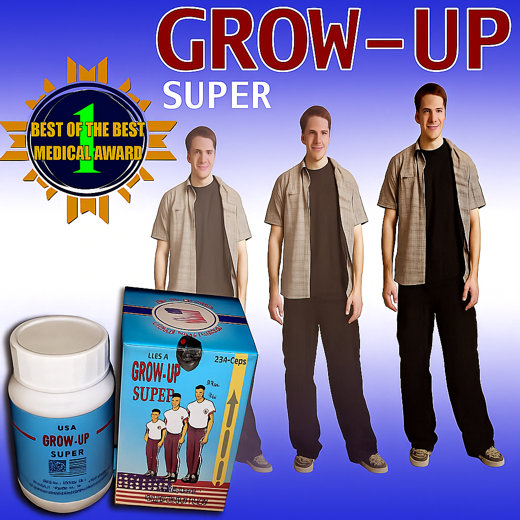 ORIGINAL IMPORT Grow Up USA Original 100% Asli Obat Peninggi Badan Paling Ampuh - GROW UP SUPER USA 