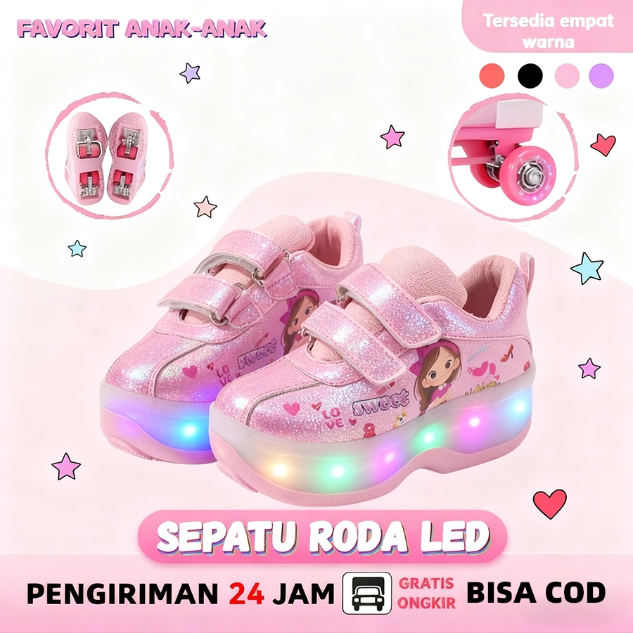 sepatu roda anak perempuant/sepatu roda anak laki laki/sepatu roda anak kuromi
