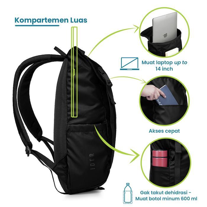Sedia Torch Tas Ransel Punggung Pria Wanita - Backpack Rain Cover Ider