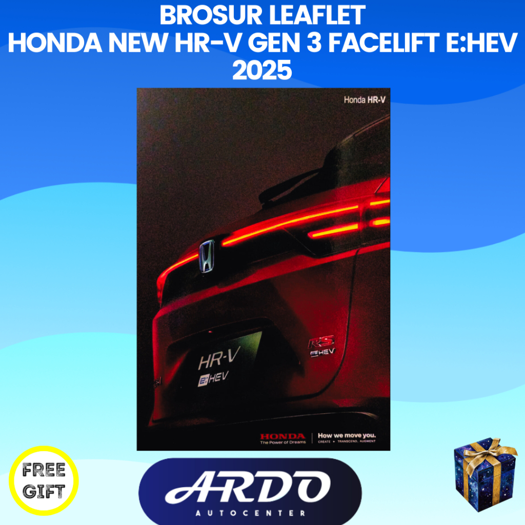 Brosur katalog Mobil Honda New HR-V HRV Facelift Gen 3 E:HEV Hybrid 2025